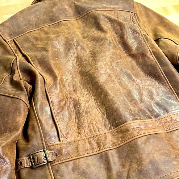 Schott Men’s Leather Jacket Large - Picture 12 of 12